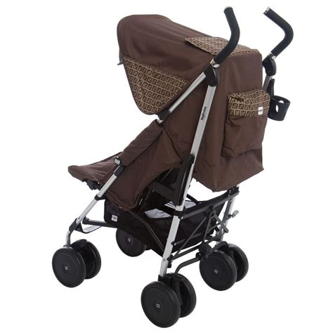 fendi inglesina brown zucca logo stroller|fendi logo stroller.